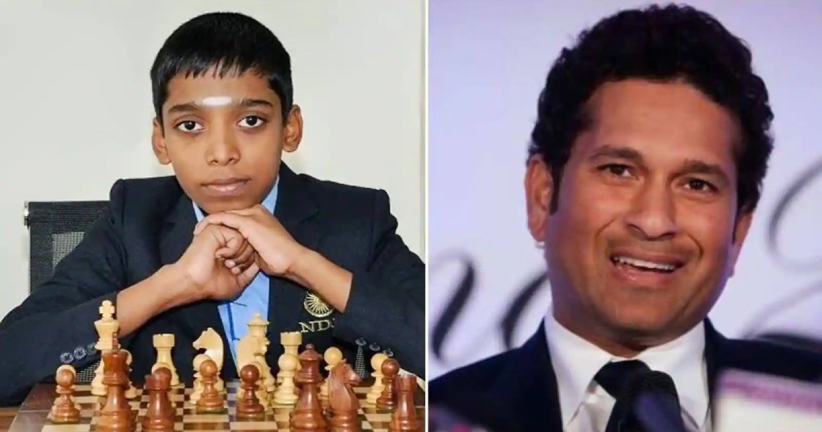 Sachin Tendulkar praises Praggnanandhaa for becoming India's No.1 chess player